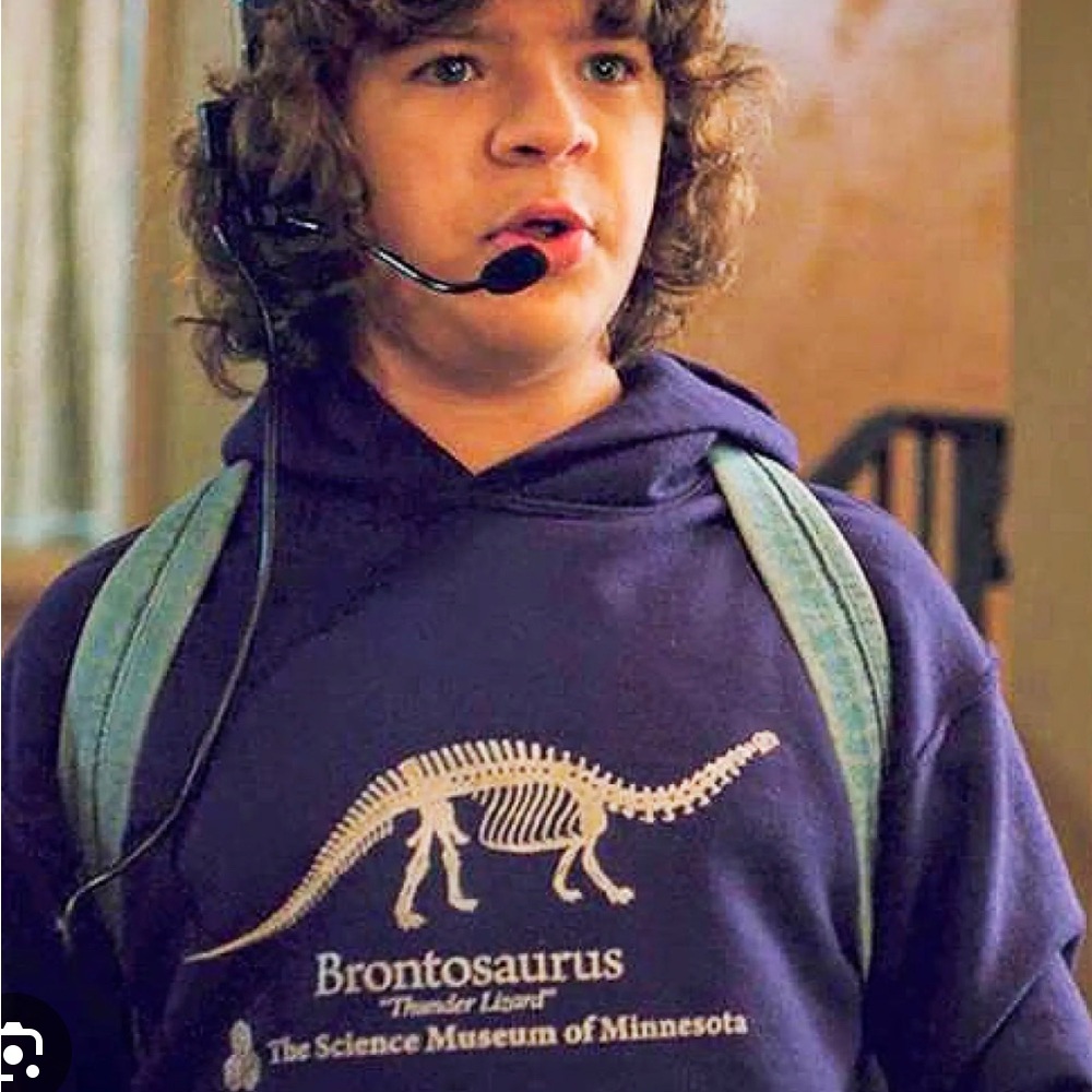 Brontosaurus Hoodie Stranger Things 2